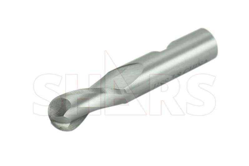 Shars 3/4" x 3/4" HSS 2 Flute Single End Ball Nose End Mill New !