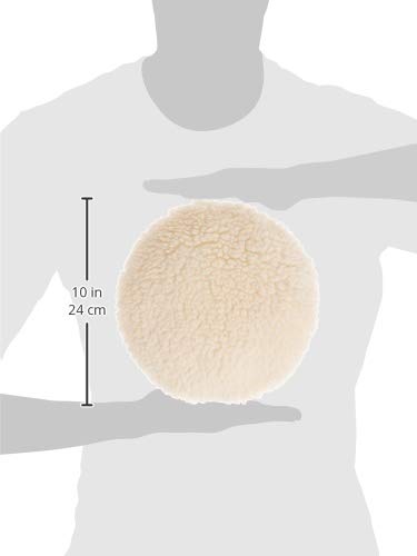 WEN 10A345 Synthetic Wool Polishing Bonnets For 10-Inch Polishers, Two Pack