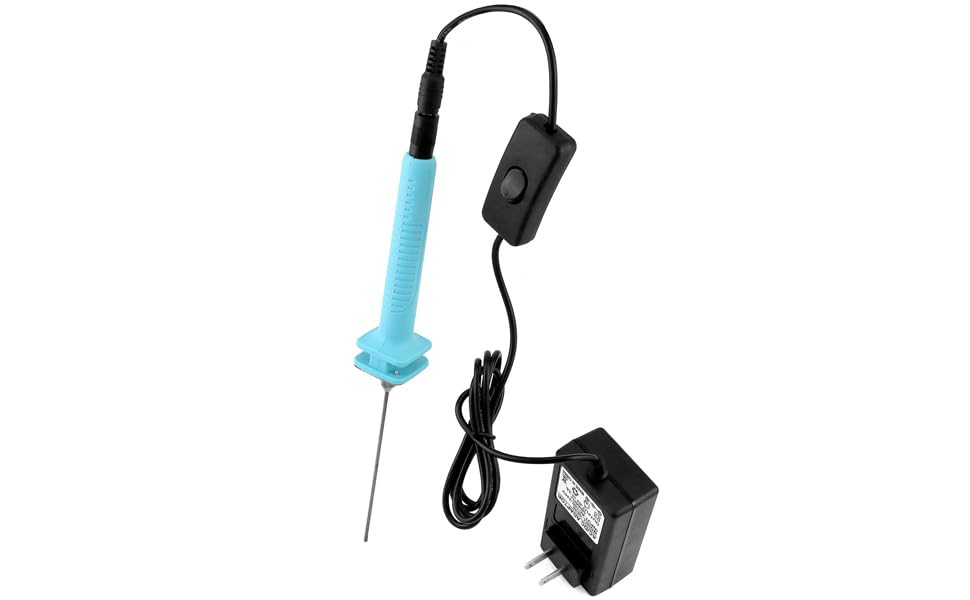 QWORK 15W Electric Hot Wire Foam Cutter, Fast Heating, 4" Precision Cut, Ergonomic Handle, Dual Voltage 100-240V for Foam & Polystyrene