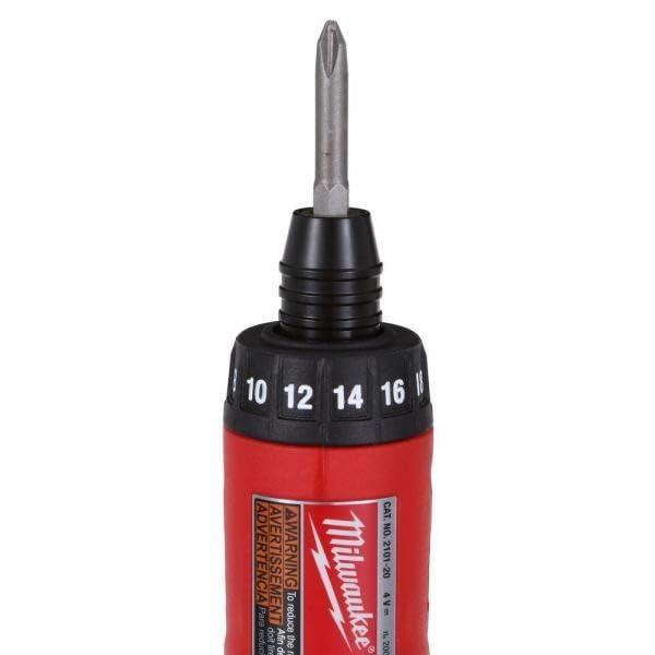 Milwaukee 2101-22 M4 1/4 Hex Screwdriver Kit W/2 Bat
