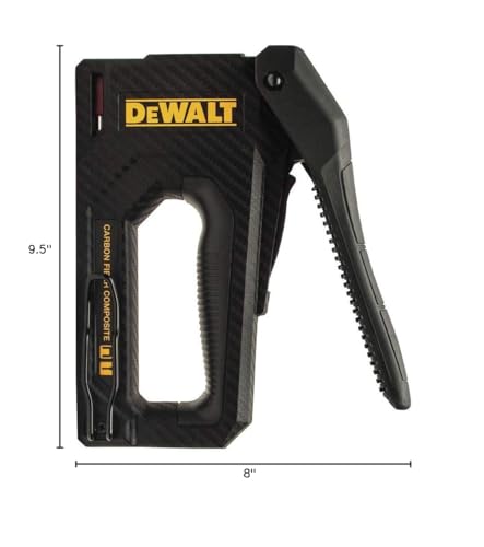 DEWALT Staple Gun, Carbon Fiber Body, 2-in-1 Tacker (DWHT80276)