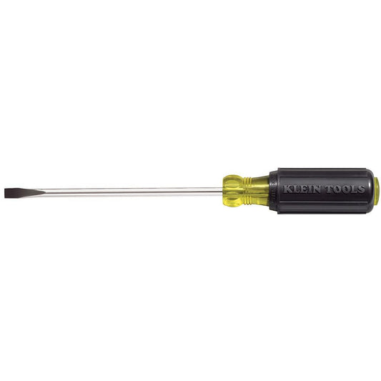 Klein Tools 605-6 1/4-Inch Cabinet Tip Screwdriver, Made in USA, Heavy Duty, 6-Inch