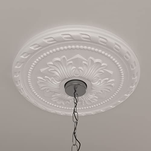 Ekena Millwork CM20PM 20 7/8-Inch OD x 3 5/8-Inch ID x 1 5/8-Inch P Palmetto Ceiling Medallion