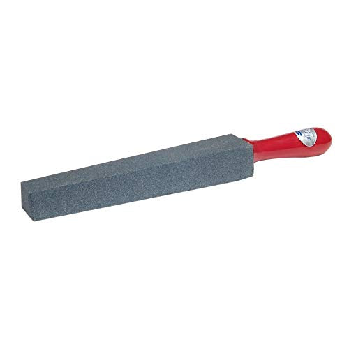 Norton Crystolon Utility File Sharpening Stone with Wooden Handle, Premium Silicon Carbide, 14'' Overall Length, Grit Coarse