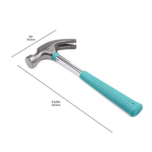 Amazon Basics 8 oz Hammer, Turquoise