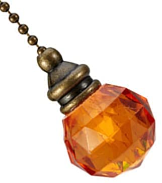 LuoQiuFa 2Pcs Ceiling Fan Pull Chains Pendant Pull Chain Extension Ceiling Fan Chain Extender for Ceiling Light Lamp Fan Chain (Brown)