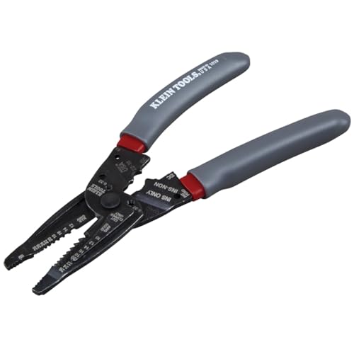Klein Tools 1019 Klein-Kurve Wire Stripper, Crimper & Cutter – Made in USA, Strips, Cuts & Crimps B/IDC Connectors & Terminals