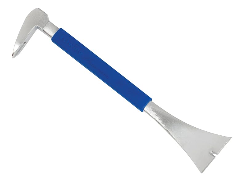 ESTWING Pro Claw Moulding Puller - 12" Pry Bar with Forged Steel Construction & No-Slip Cushion Grip - MP300G