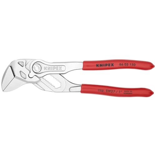 KNIPEX Tools - 3 Piece Pliers Wrench Set (6, 7, 10) (9K008045US), Red