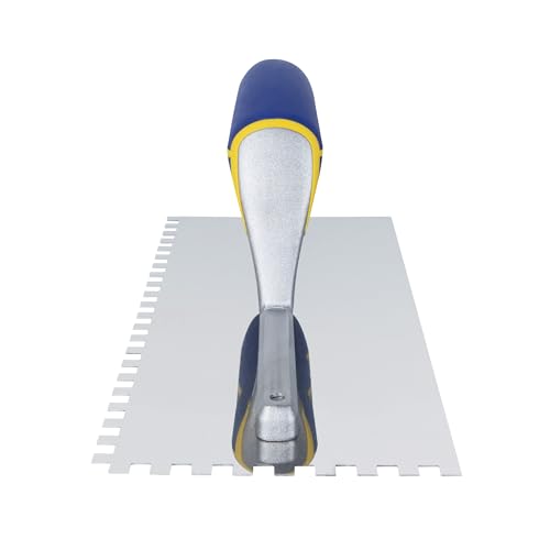 QEP Comfort Grip Stainless Steel Trowel Square Notch 1/4" x 1/4" x 1/4"