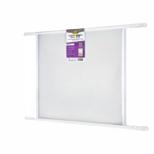 M-D Building Products 14182 Door Grille, Adjustable Fit for Doors 30" to 36" Wide, Easy-to-Install, Ideal for Residential and Commercial Use (White)