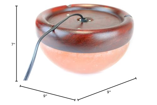 Himalayan Secrets® Salt Dome Lamp | for Warming Up Hands and Feet (9" Diameter)