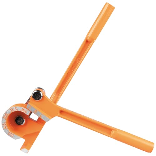 Klein Tools 51006 3-in-1 Tube Bender, 1/4, 5/16, and 3/8-Inch O.D. Tubing, Bends Soft Copper, Aluminum, Thin Wall Steel up to 180 Degrees