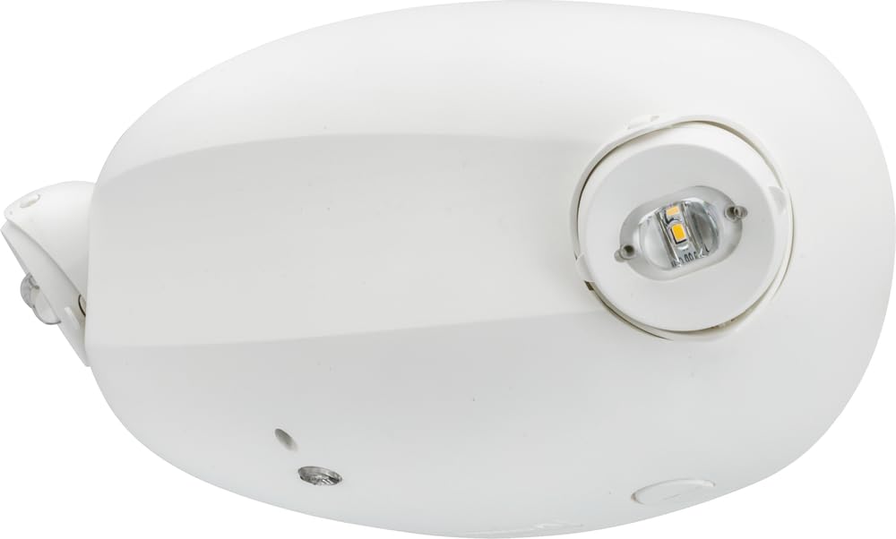 Lithonia Lighting Quantum LED Emergency Light, 2 Adjustable Heads, Ceiling/Wall Mount, White Thermoplastic, 120/277V Dual Voltage