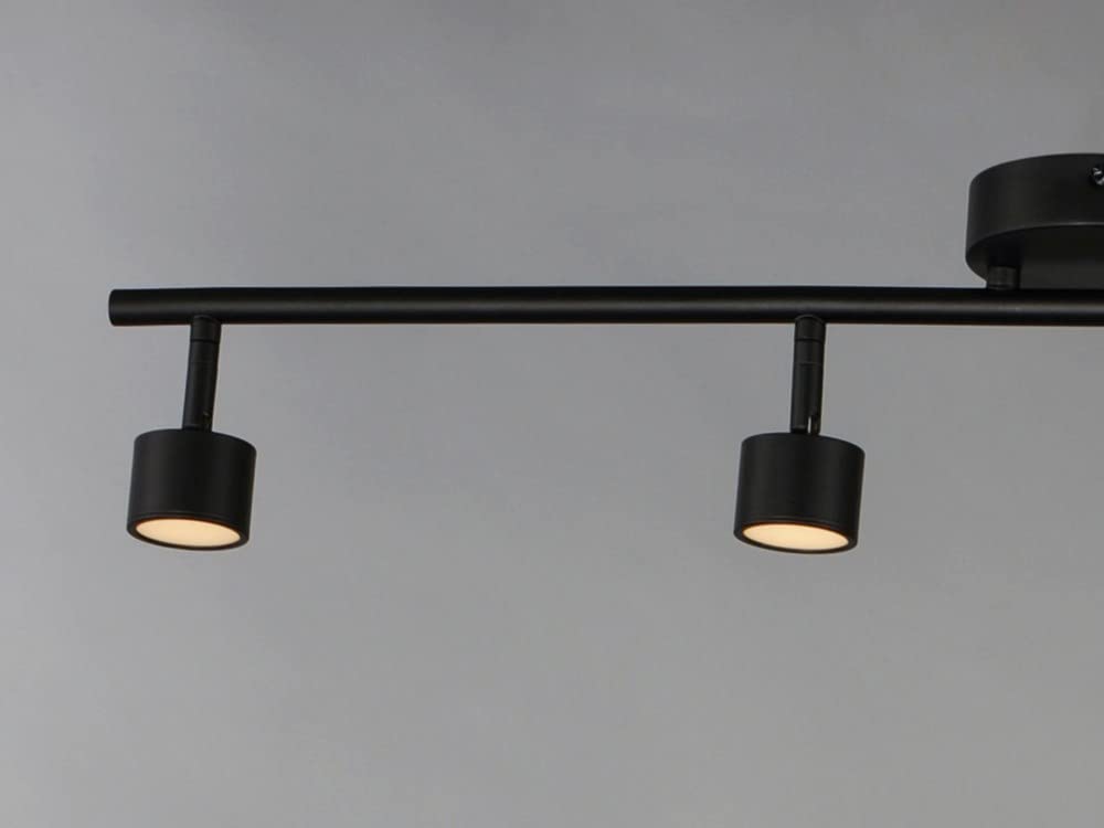 ET2 Taylor 28W 4 LED Fixed Rail Track Light 5 in Wide by 5.75 in high with Black Finish