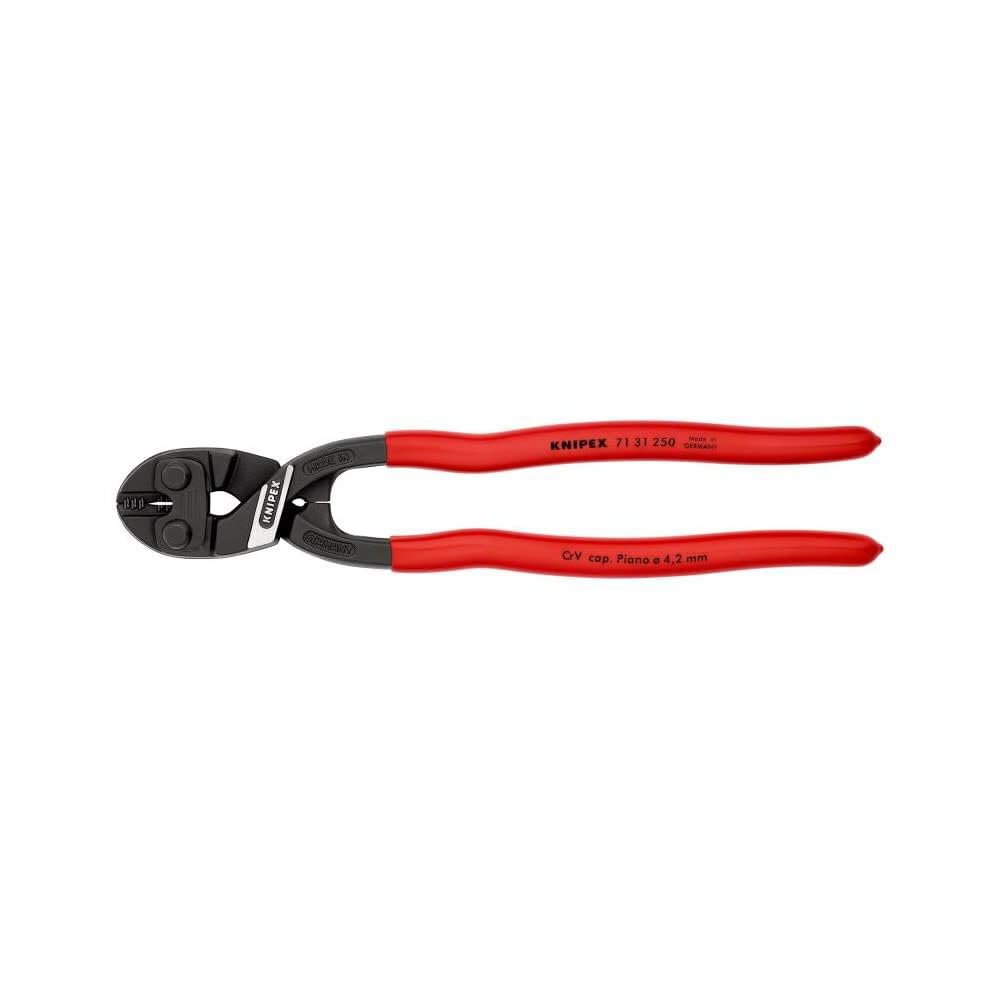 KNIPEX Tools - CoBolt Compact Bolt Cutter With Notched Blade (7131250SBA), 10"
