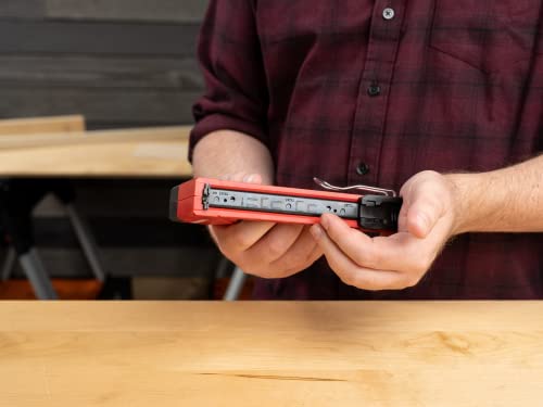 Arrow T501 5-in-1 Manual Staple & Nail Gun – Brad Nailer, Wire Stapler for Wood, Upholstery, Fencing, Crafts & Construction, Black/Red