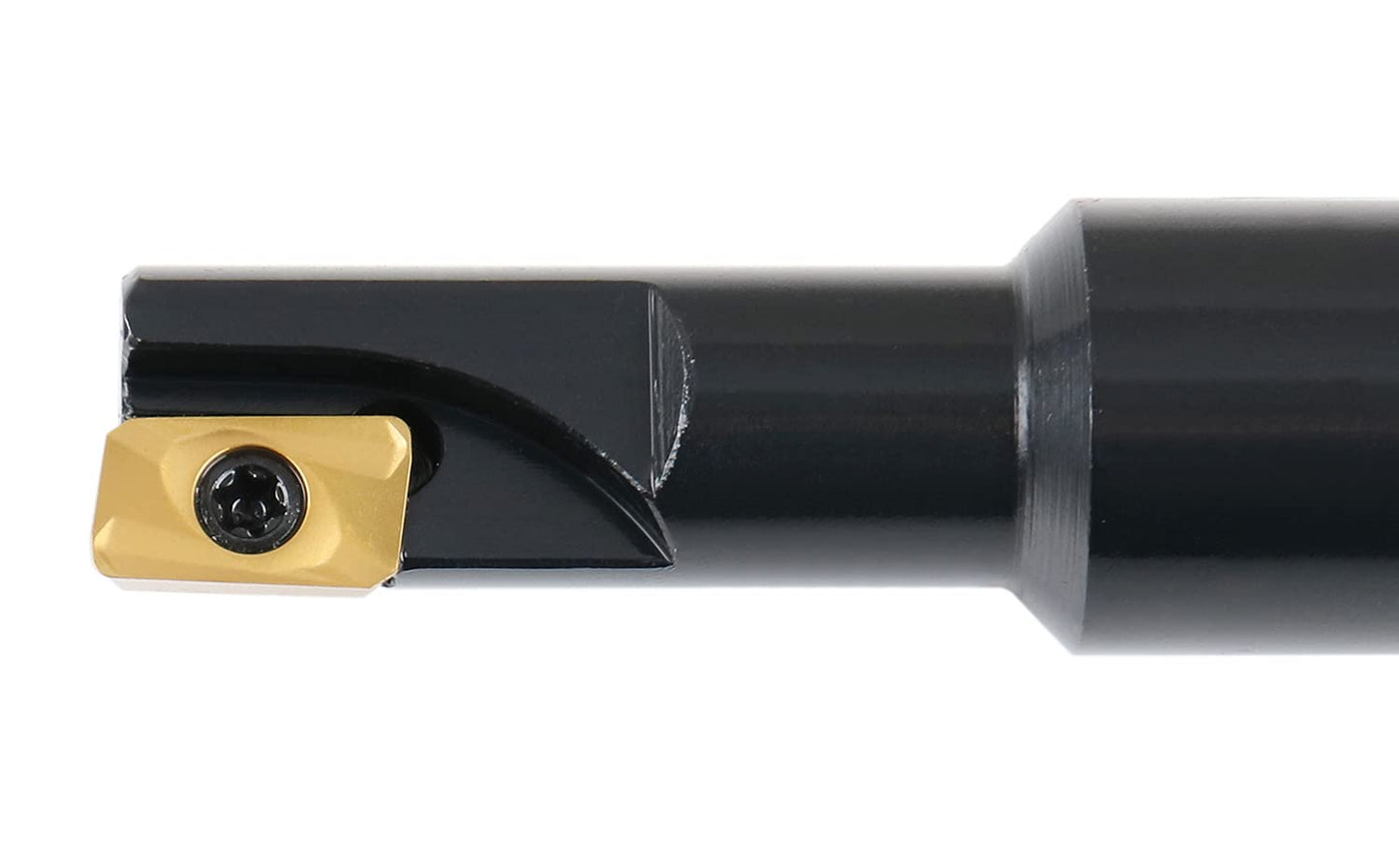 Accusize Industrial Tools 1/2'' 90 Deg Square Shoulder Indexable End Mill with Carbide Apkt11T3 Inserts, 0056-0913