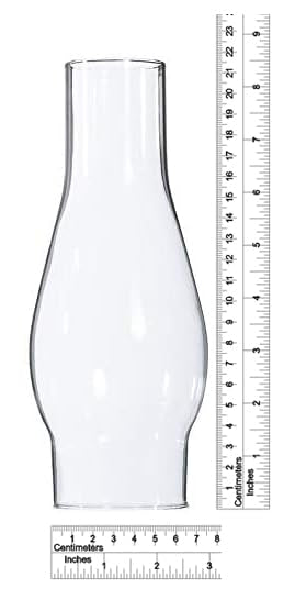 B&P Lamp® 2 5/8 Inch by 8 1/2 Inch Clear Glass Lamp Chimney with 3 5/8 Inch Outside Diameter Bulge for Vintage and Antique Style Globes