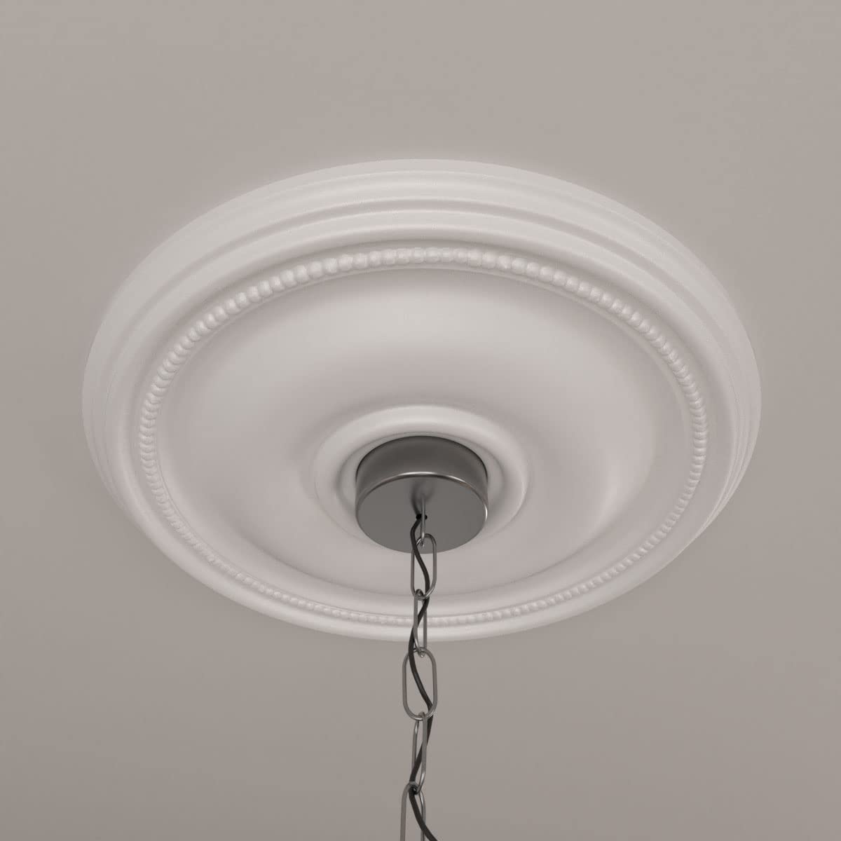 18 1/8"OD x 3 3/4"ID x 1 1/8"P Bradford Ceiling Medallion (Fits Canopies up to 4 3/8")