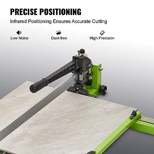 VEVOR 48" Manual Tile Cutter, All-Steel Frame with Laser Guide & Spare Cutter, Hand Tool for Precision Porcelain & Ceramic Tiles