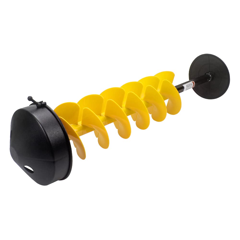 Nordic Legend E-Drill Unit - Cordless Nylon Ice Drill Auger with Centering Point Blade, Ice Auger Bit with Drill Adapter & Top Plate for Ice Fishing