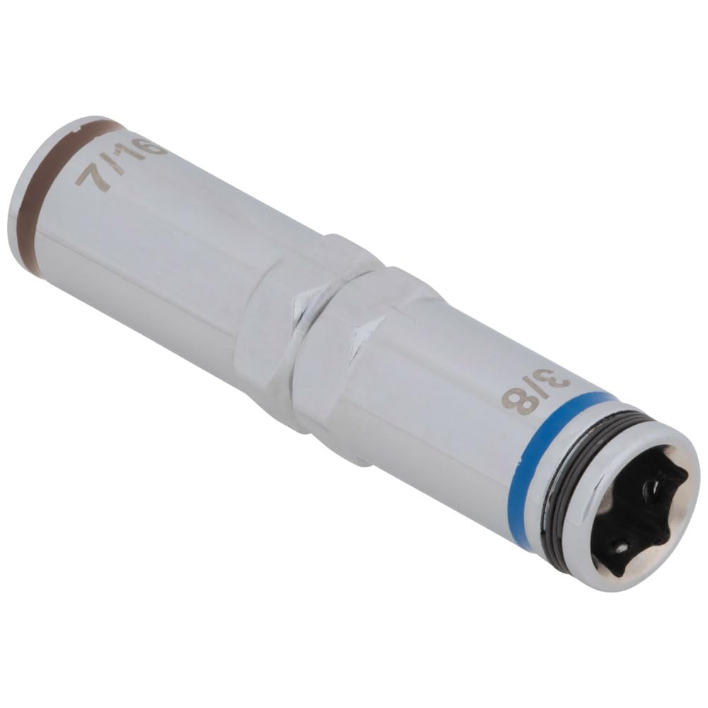 Klein Tools 32809MAG 9-in-1 Multi-Nut Driver Tool, Magnetic SAE Pass Through Driver with Hex Nut Sizes 3/16 to 3/4-Inch