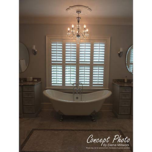 7 7/8"OD x 3/4"P Small Alexandria Ceiling Medallion (Fits Canopies up to 4 5/8")