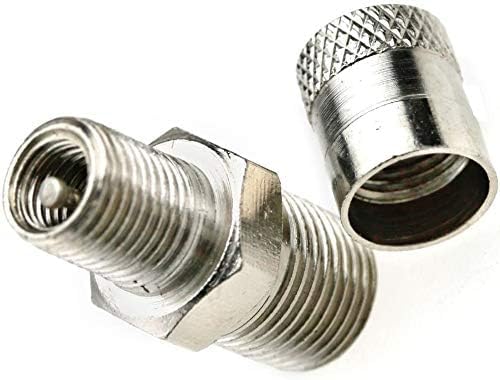 Auto-plaza 2 pcs 1/8 Inch BSPT Schrader Tank Valve 25mm Wheel Air Compressor 35 Bar 500 PSI