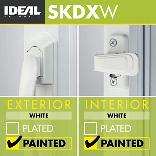 Ideal Security DX Pull Handle Replacement Set for Storm Door and Screen Door, White