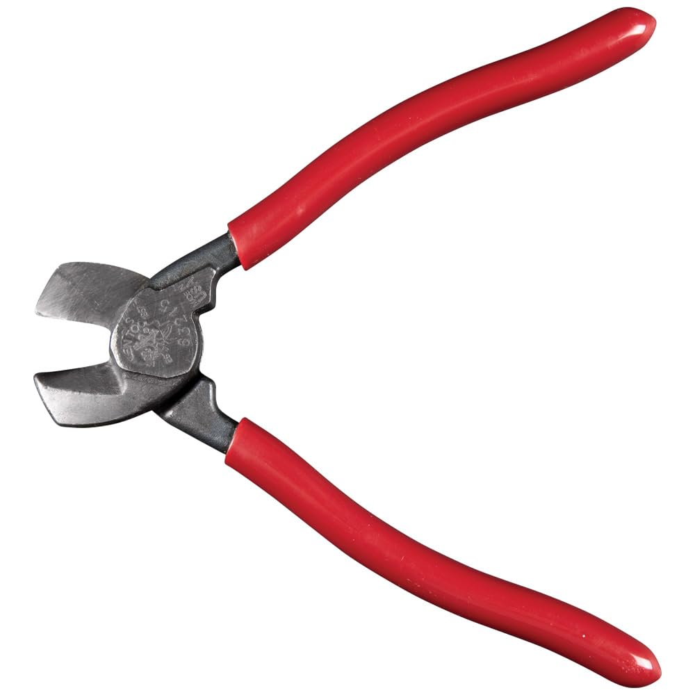 Klein Tools 63215 Cable Cutter, Made in USA, High-Leverage 6.5-Inch Compact, Forged From US Made Steel, Ideal for Cutting Aluminum and Copper Cable