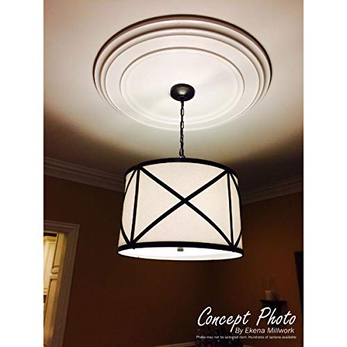 13"OD x 3 1/2"ID x 1 1/4"P Traditional Thermoformed PVC Ceiling Medallion (Fits Canopies up to 7 1/2")