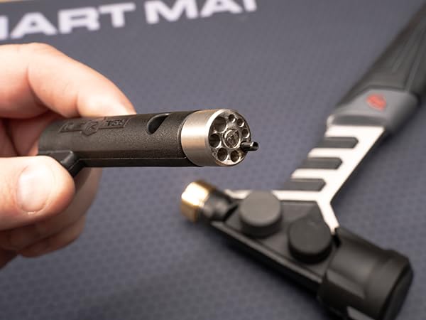 Real Avid Armorer's Master Hammer - 20 Ounce 9-1/2" Hammer with Changing Heads Including Soft Blow, Steel, Rubber & Brass Head + Magnetic Pin Starter