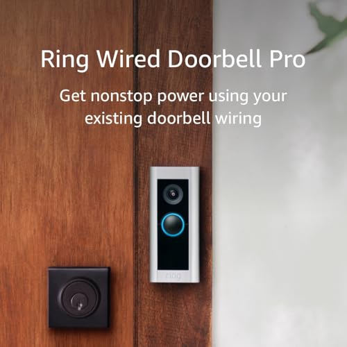 Ring Wired Doorbell Pro (2021 model) – Best-in-class with cutting-edge features (existing doorbell wiring required)