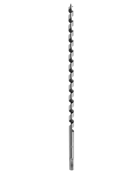 QWORK Auger Drill Bit for Wood, 1/2 Inch Diameter x 16 Inch Length, 3/8-Inch Hex Shank, Long Drill Bits
