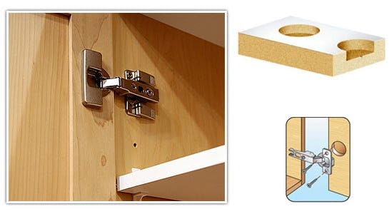 Amana Tool - HBM-102 3-Pc Hinge Boring 57 Long x 10mm Shank Carbide Tipped Bit Set