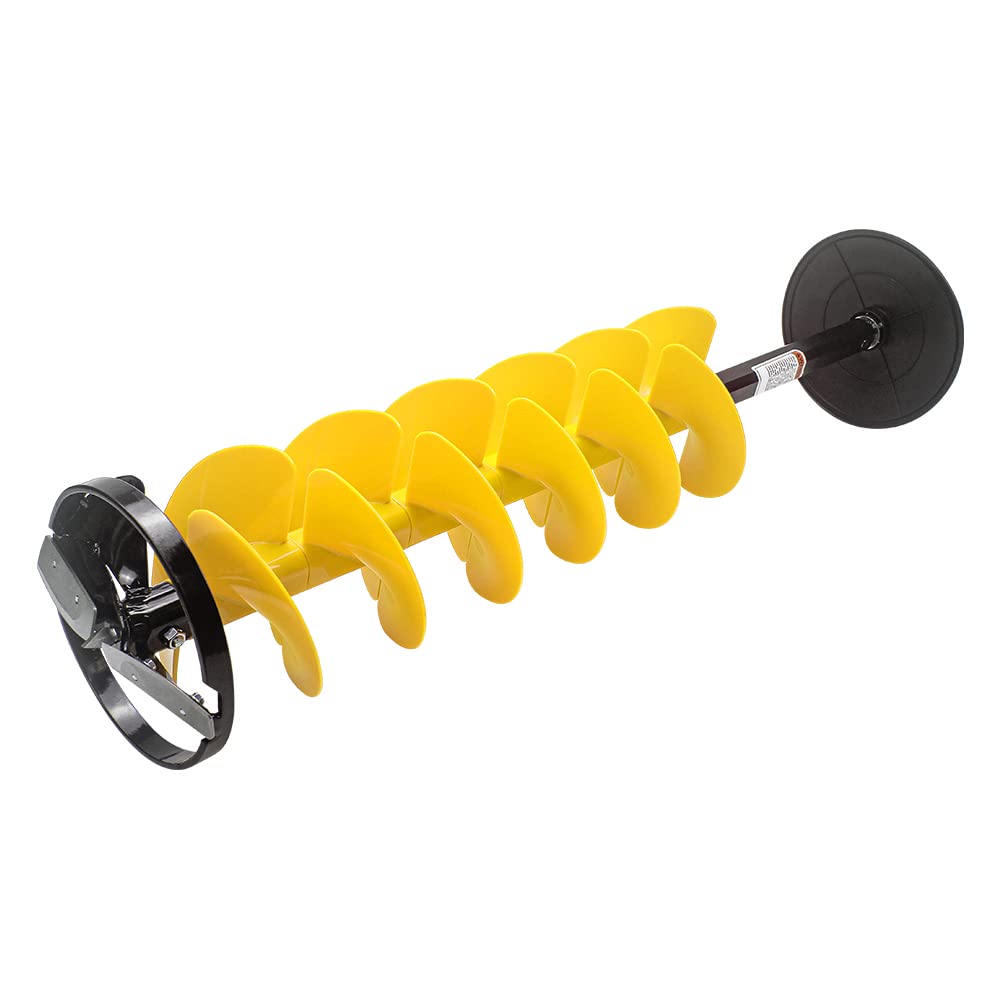 Nordic Legend E-Drill Unit - Cordless Nylon Ice Drill Auger with Centering Point Blade, Ice Auger Bit with Drill Adapter & Top Plate for Ice Fishing