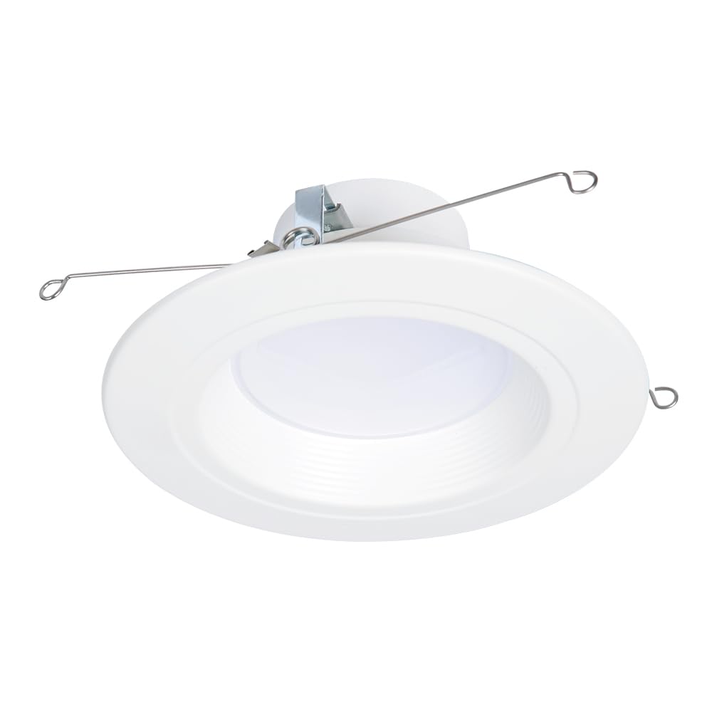 **HALO 5/6 Inch LED Recessed Light Trim, Selectable CCT 2700K–5000K, Dimmable, Wet Location Indoor/Outdoor Downlight Retrofit**