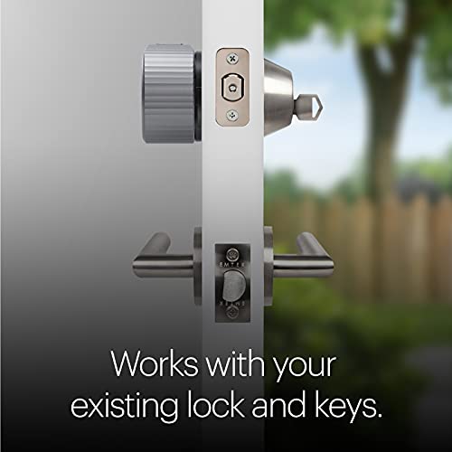 August Home, Silver Wi-Fi Connected Smart Keyless Entry Door Lock, Electronic Door Lock Fits Your Existing Deadbolt in Minutes, ‎ ‎AUG-SL05-M01-S01