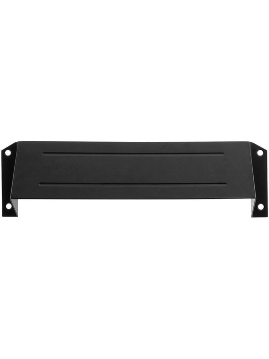 Deltana MSH158U19 Solid Brass Mail Slot Hood for Open Back Plates in Matte Black