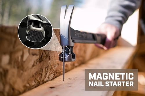 Spec Ops Tools Framing Hammer, 28 oz, Rip Claw, Milled Face, Soft Mallet Cap, Shock-Absorbing Grip, 3% Donated to Veterans