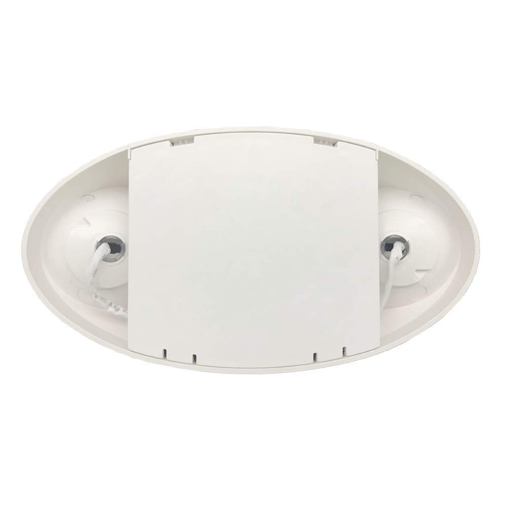 Amazon Basics LED Emergency Light, UL Certified, 6-Pack, Adjustable Two LED Bug Eye Head, Battery Backup, Nickel