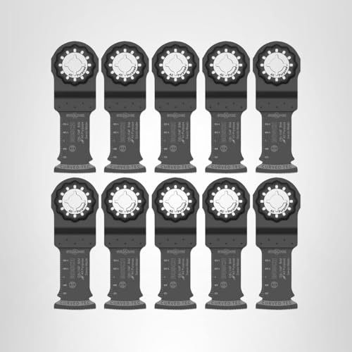 BOSCH Starlock OSL114F-3 Oscillating Blades 1-1/4 Inch Bi-Metal Plunge Cut - Swiss Precision, 3D Fit Interface, Compatible with OIS Tools - 10-Pack