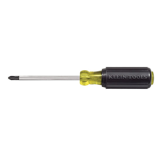 Klein Tools 603-4 Screwdriver, Made in USA, #2 Phillips Tip, Cushion Grip, Precision Machined Electrician Screwdriver, Home Improvement