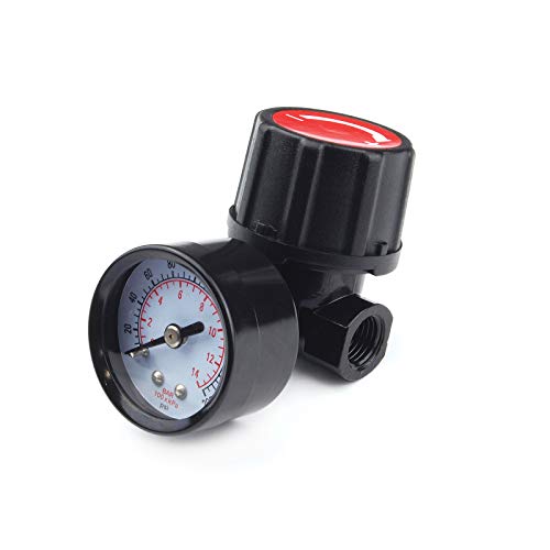 Primefit CR1401G Replacement Air Regulator with steel-Protected Gauge, 1/4" Npt