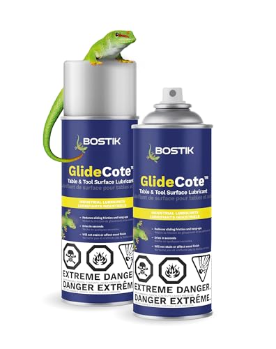 Bostik GlideCote 10.75 oz Aerosol Lubricant for Woodworking Tools & Tables, 30% Slicker Than Wax, Non-Staining, Quick-Dry, Long-Lasting