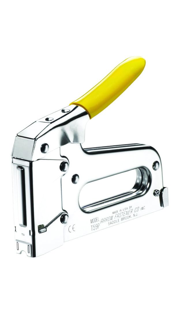 Arrow T59 Heavy Duty Staple Gun with Rear-Load Magazine for Voice and Data Cables and Wiring, Fits Wires up to 5/16-Inch Diameter