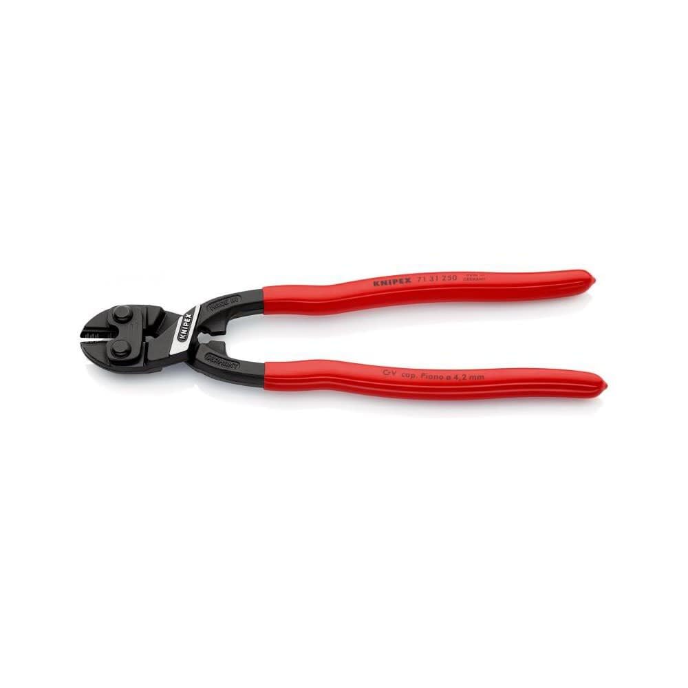 KNIPEX Tools - CoBolt Compact Bolt Cutter With Notched Blade (7131250SBA), 10"