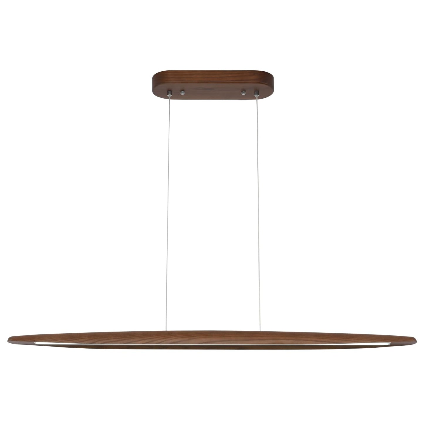 **YISDESIGN 39" Wood Linear LED Pendant Light, Dimmable 24W Hanging Island Fixture for Dining Room, Kitchen, Bar, Walnut Finish**