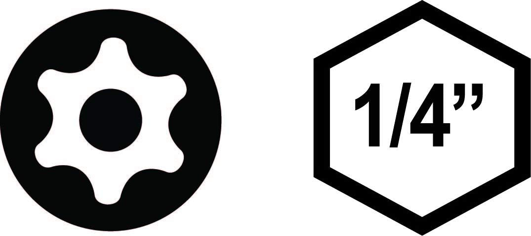 VEGA T15 TORX Security Bits. Professional Grade ¼ Inch Hex Shank TORX T-15 S2 Steel 2" Security Bits. 150TT15A-2A (Pack of 2)